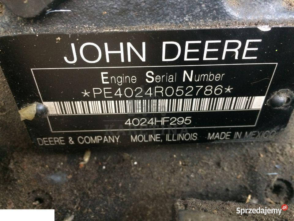 Silnik John Deere 4024 Części Pozostałe Jastrzębniki