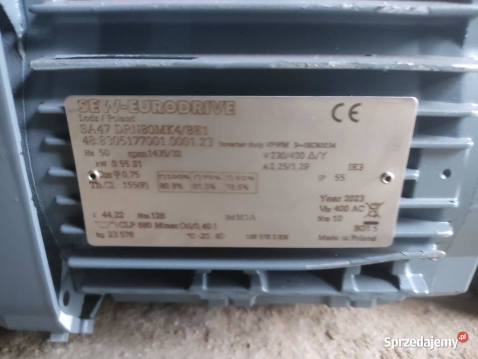 Motoreduktor Ślimakowy SEW sa47 DRN80Mk4be1 Ostrołęka