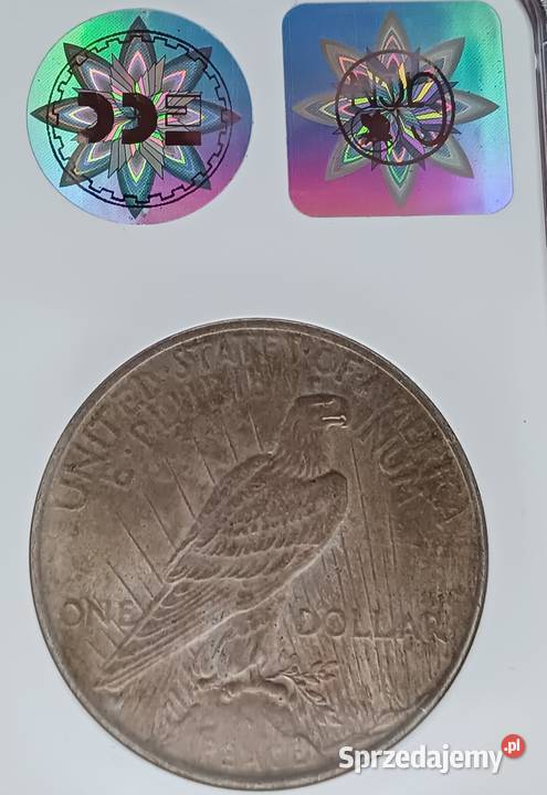 1 Dolar USA 1923 rLiberty Peace GCN MS 62 wielkopolskie Konin sprzedam