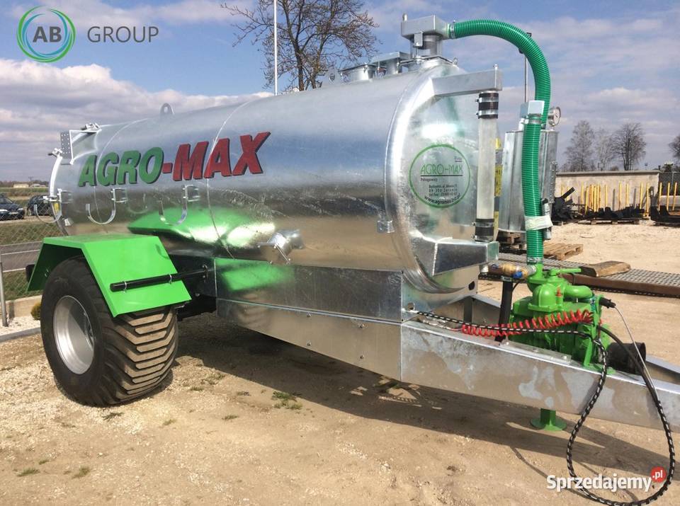Wóz asenizacyjny Agro 100001S 10 000 litrów nieuszkodzony Rzędziany