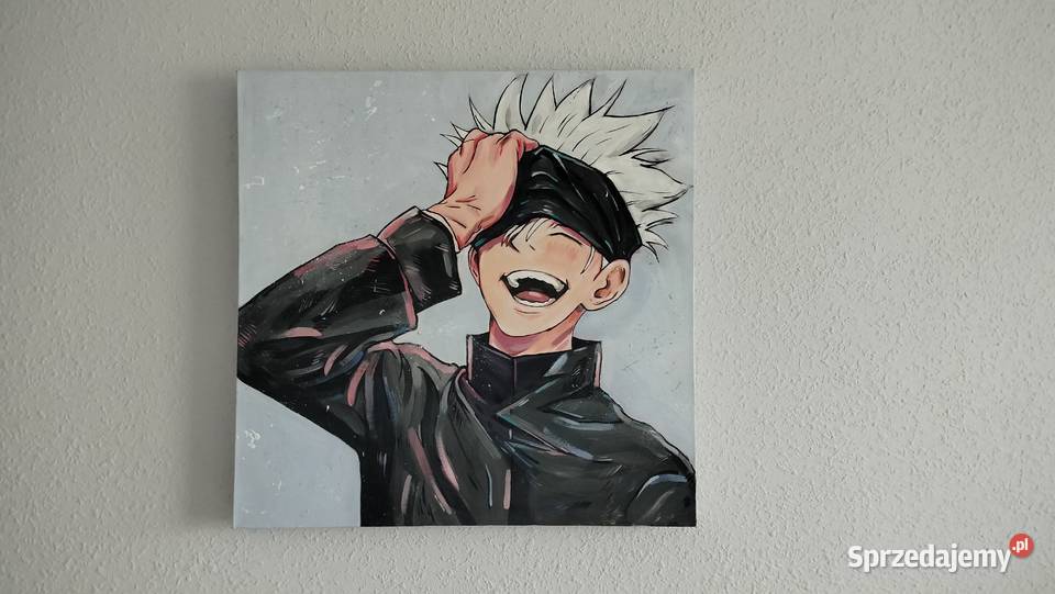 Obraz anime Gojo Satoru Jujutsu Kaisen 50x50 Radom