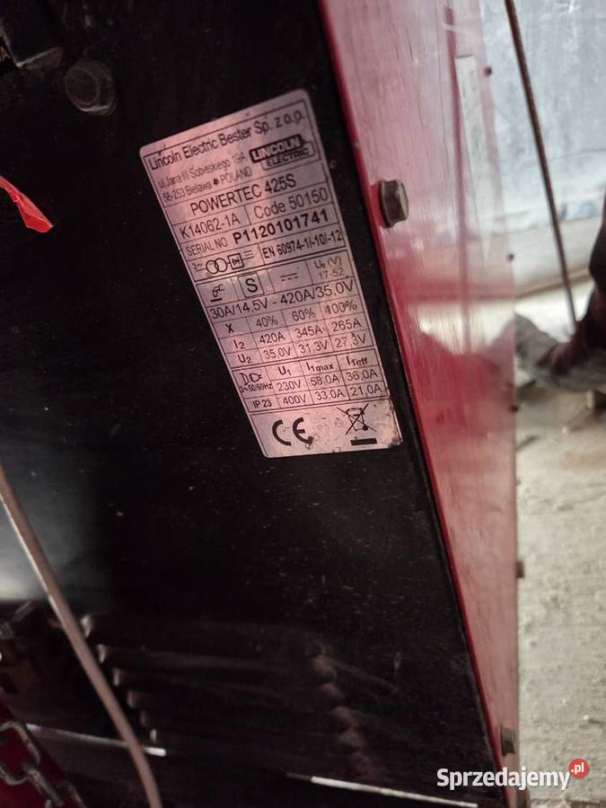 Spawarka Lincoln 425S Powertec podajnik LF24M Topołowa