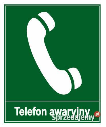 Naklejka znak informacyjny TELEFON AWARYJNY Kamionna