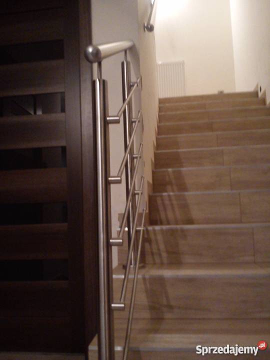 balustrada nierdzewna szlifowana na 3 pręty rura Radomsko