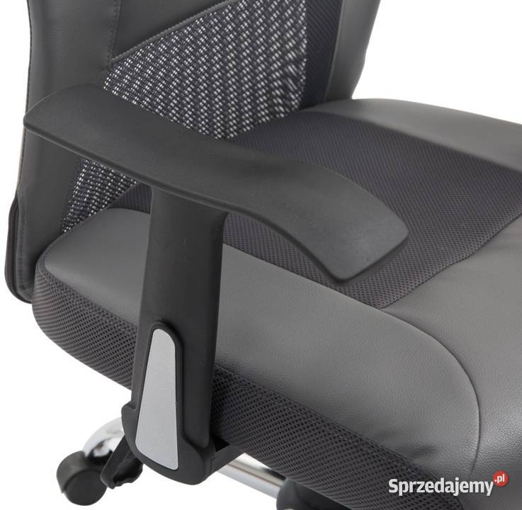 Fotel biurowy gamingowy ergonomiczny szary Brzesko