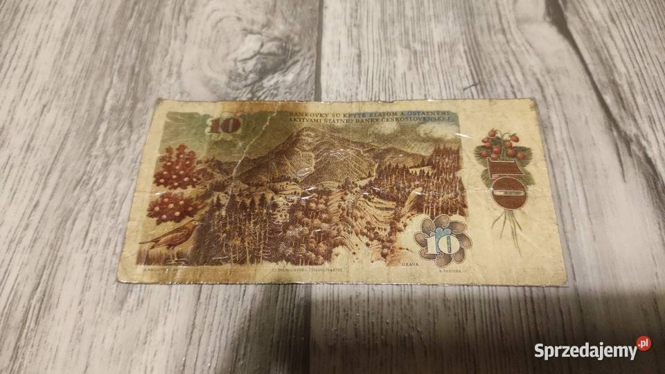 Banknot 10 koron Czechosłowacja 1986