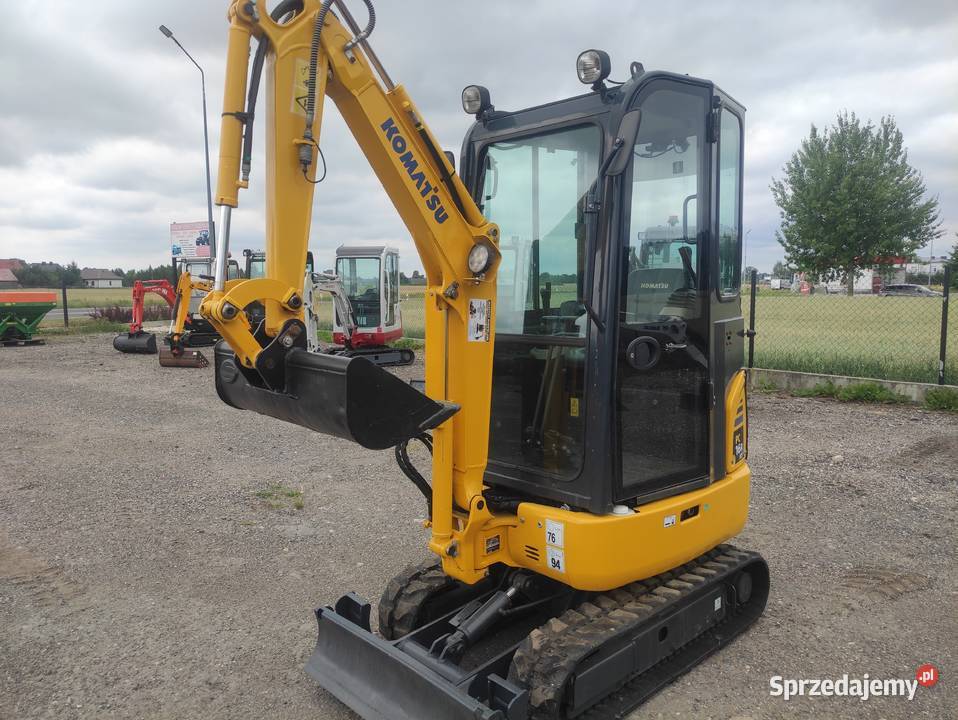 Minikoparka KOMATSU PC 16 R 2018r 1800mtg lubelskie Ryżki sprzedam