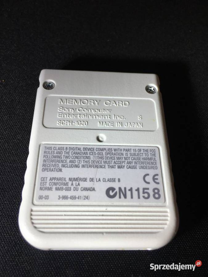 Oryginalny SONY Play Station MEMORY CARD Pozostałe Szczecinek sprzedam