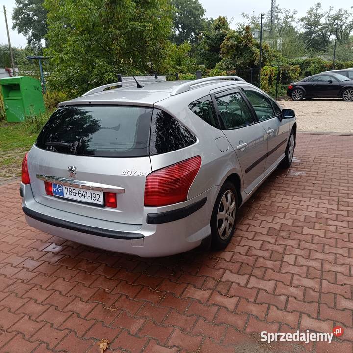 Peugeot 407 17 2008 r 18 benzyna Kombi Salon 125KM Warszawa sprzedam