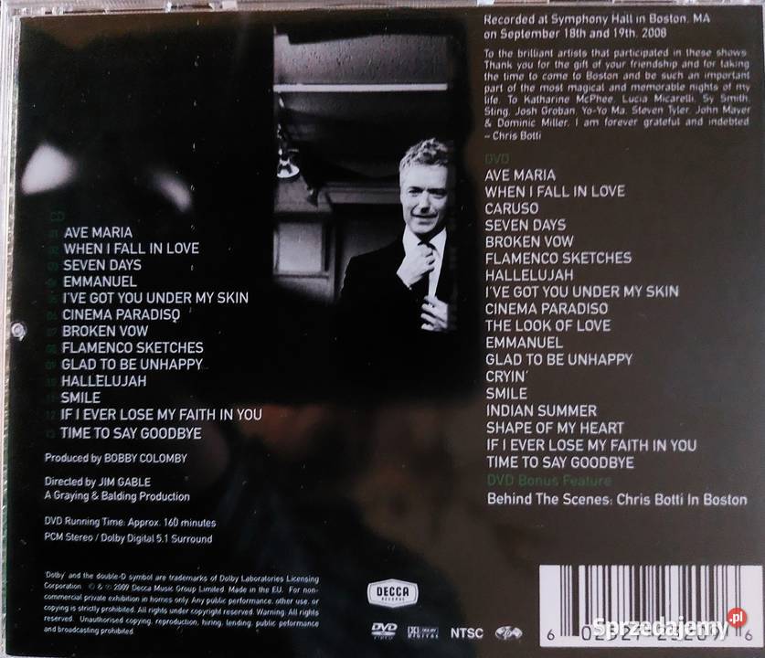 Wspaniały Album CD Andrea Bocelli Andrea CD