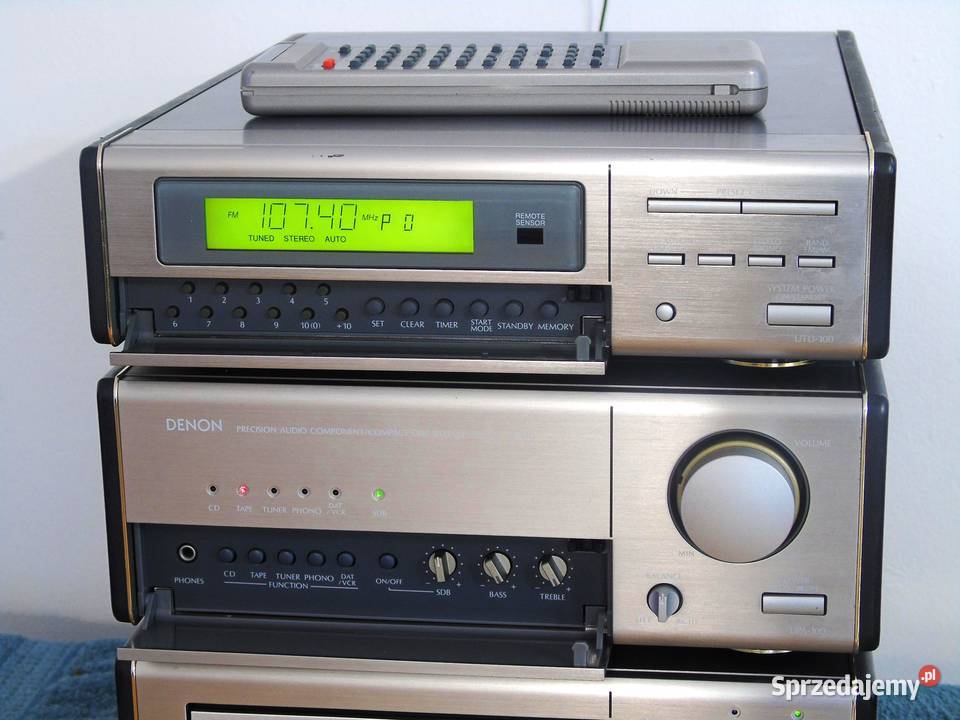 Wieża Denon pilot Wzmacniacz Radio CD Mag AUX Jasło sprzedam