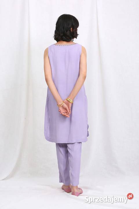 Piękny fioletowy komplet indyjski XXL 44 3XL 46 sprzedam