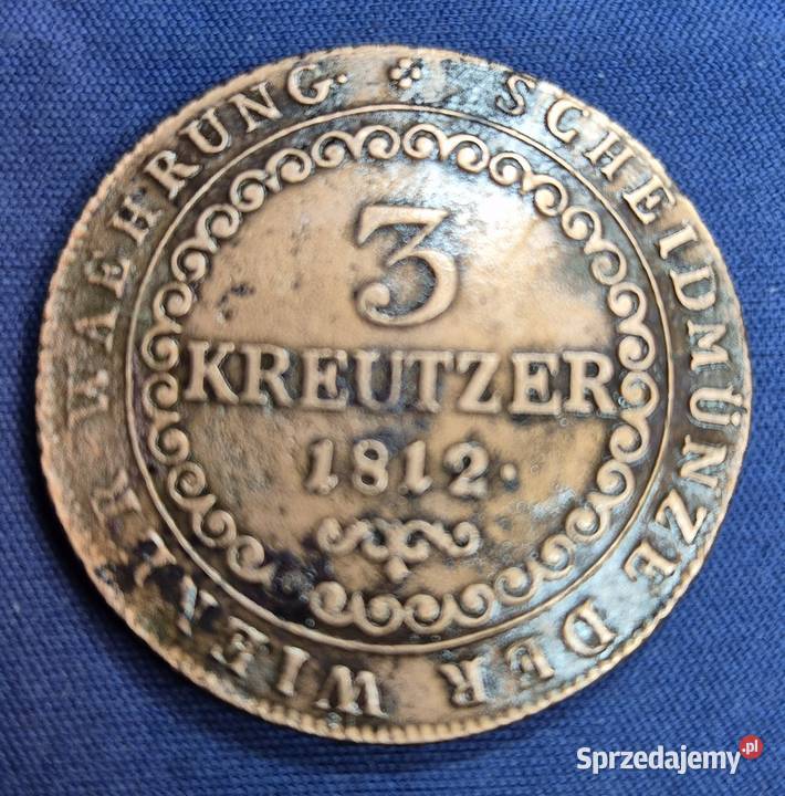 Austria 3 krajcary 1812 S PU Numizmatyka Wałbrzych