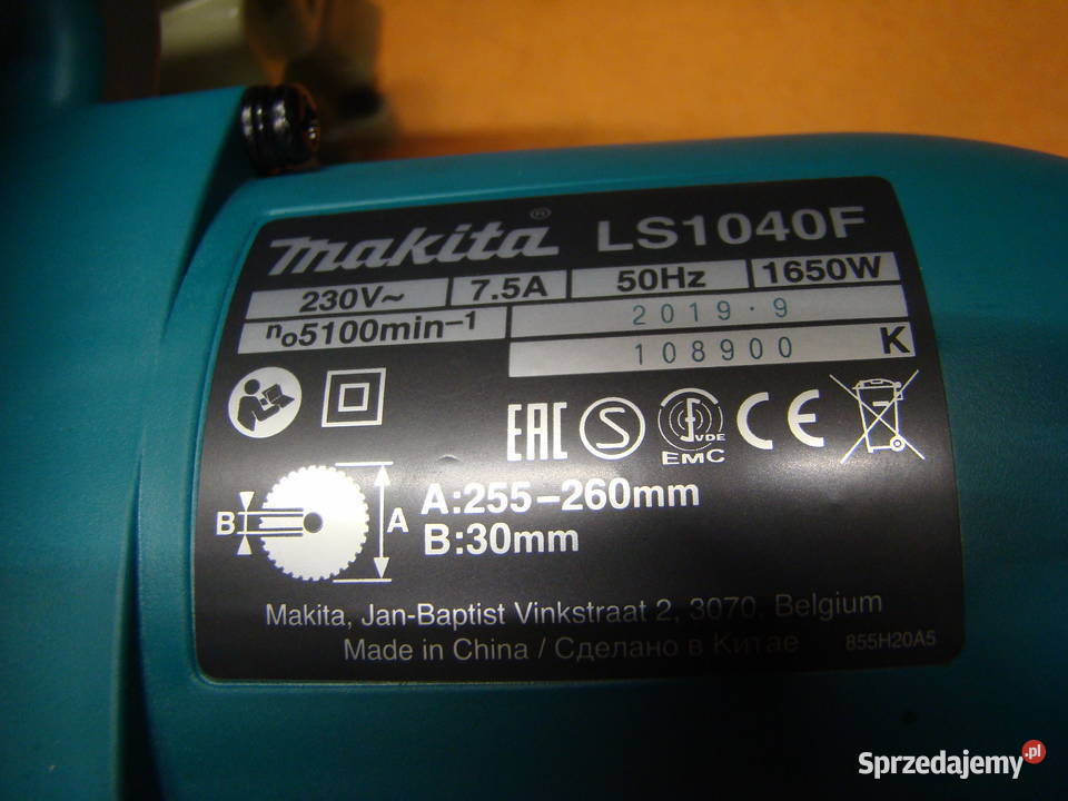 Pilarka tarczowa ukośnica 255 mm 1650 W Ref LS śląskie Bielsko-Biała sprzedam
