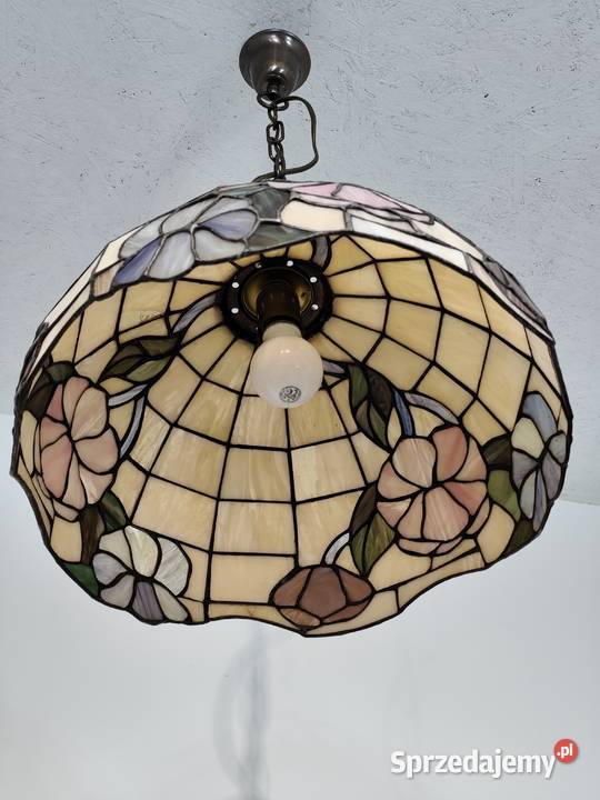 Lampa Sufitowa Witraż w Stylu Tiffany łódzkie Poddębice