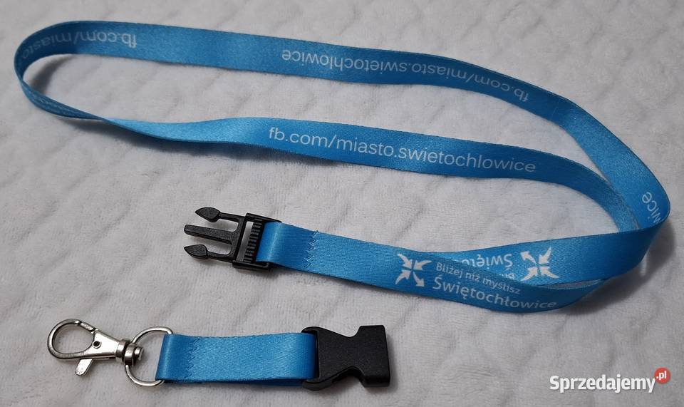 Smyczka 54 15 niebieska z odpinaną klamrą Czeladź