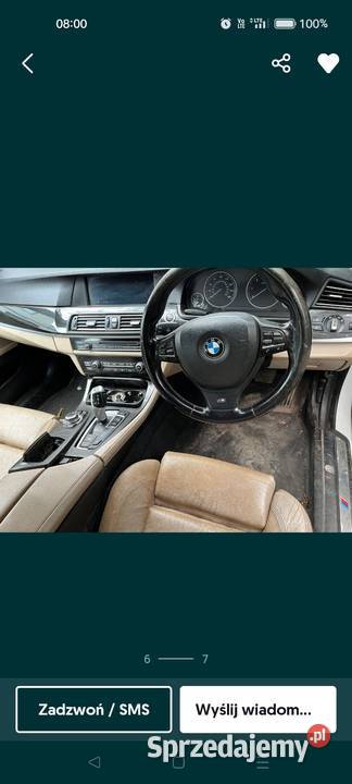 BMW F10 f11 530d m pakiet całą na części Nienadowa sprzedam