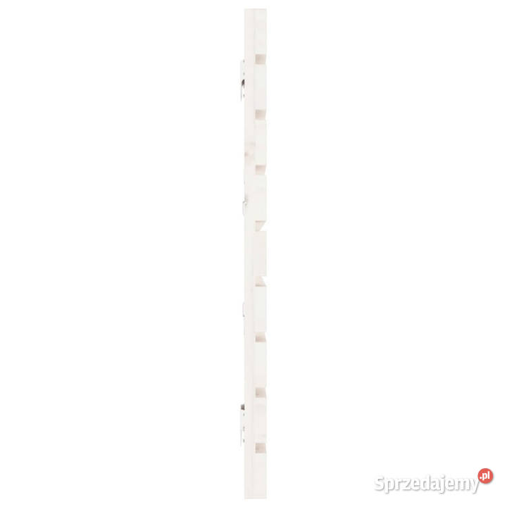 Wezgłowie łóżka białe 206x3x63 lite drewno Warszawa