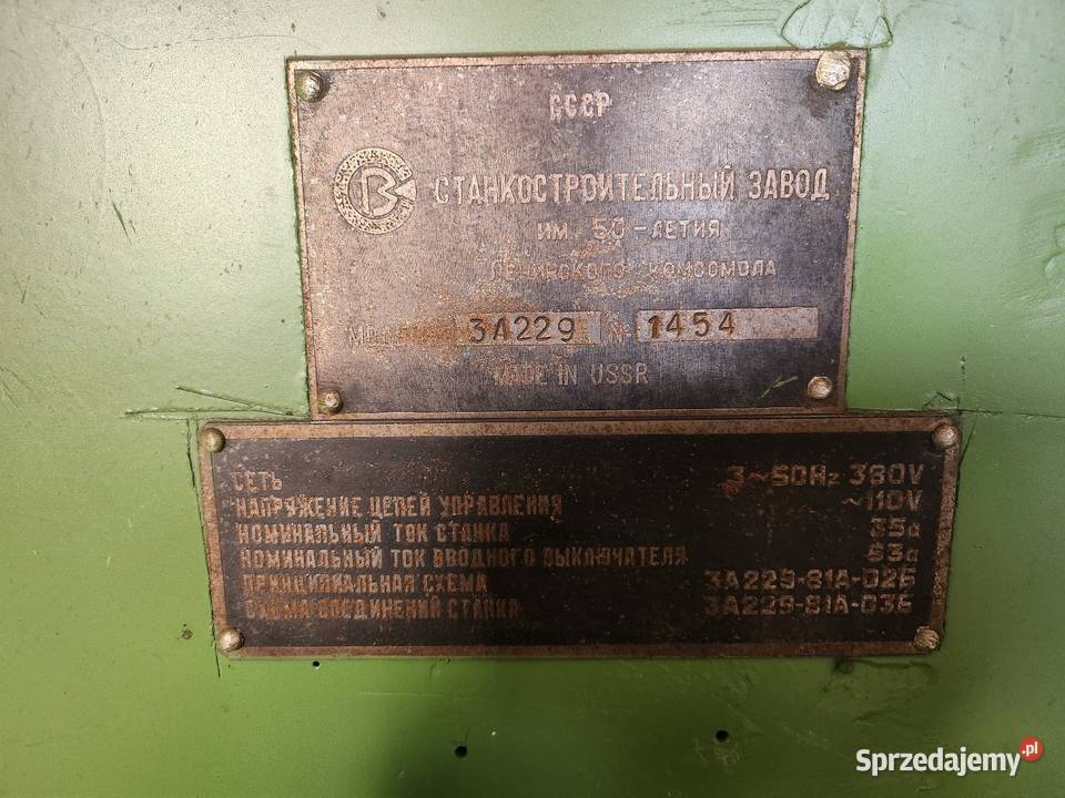 Szlifierka do otworów tulei Sosnowiec sprzedam