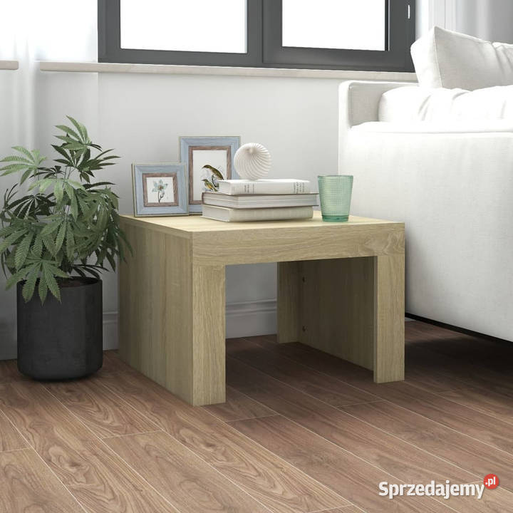 Stolik kawowy dąb sonoma 50x50x35 materiał Warszawa sprzedam