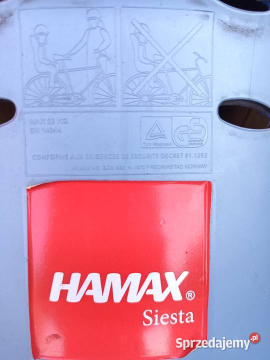 Fotelik rowerowy Hamax Płock