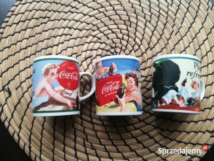 Kubeczki filiżanki coca cola vintage, zestaw