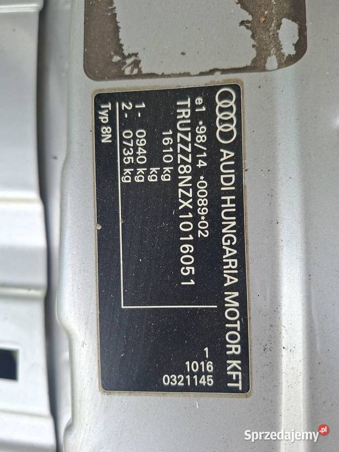 Tytuł ogłoszenia Audi TT 8N 18T 180 Kultowy lubelskie Lublin sprzedam