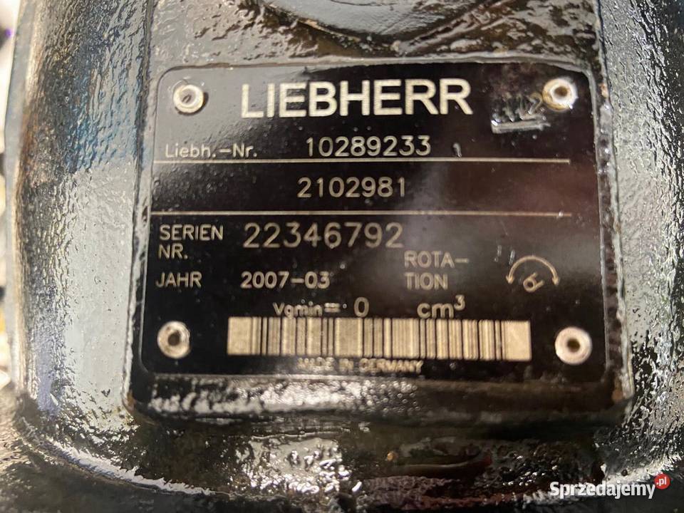 Silnik hydrauliczny Liebherr A6VM80 L550 Rok produkcji 2025 Koparko ładowarki