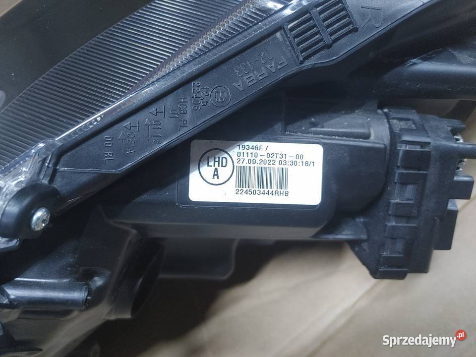 PRAWA LAMPA PRZEDNIA TOYOTA COROLLA XII E21 prawe Włocławek