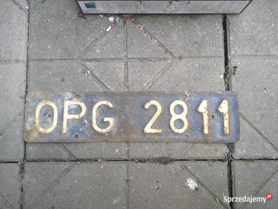 stara tablica rejestracyjna polska Bielsko-Biała