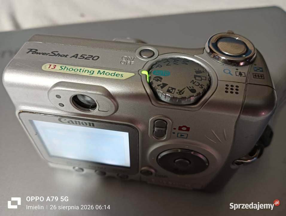 Canon PowerShot A520Retro DigitalSprawny Zestaw