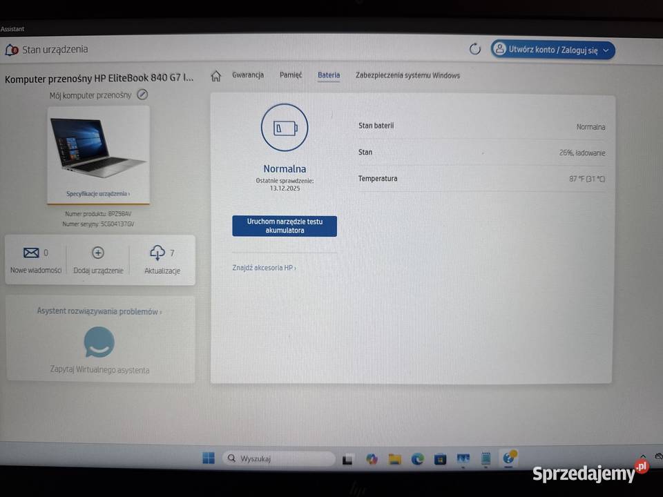 Laptop HP Elitebook 840 G7 i5vpro 16GB RAM 512 Kraków