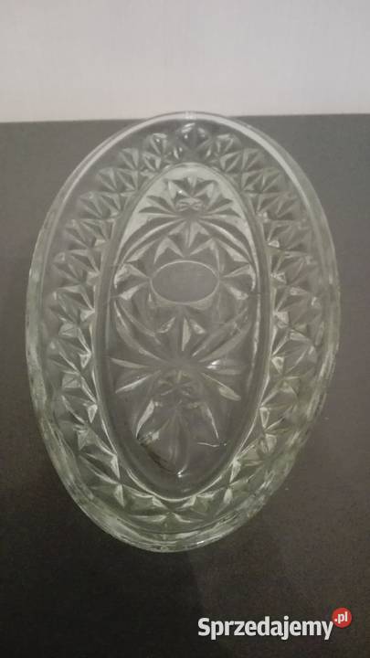 Półmisek rivierka stare szkło PRL Warpechy Stare