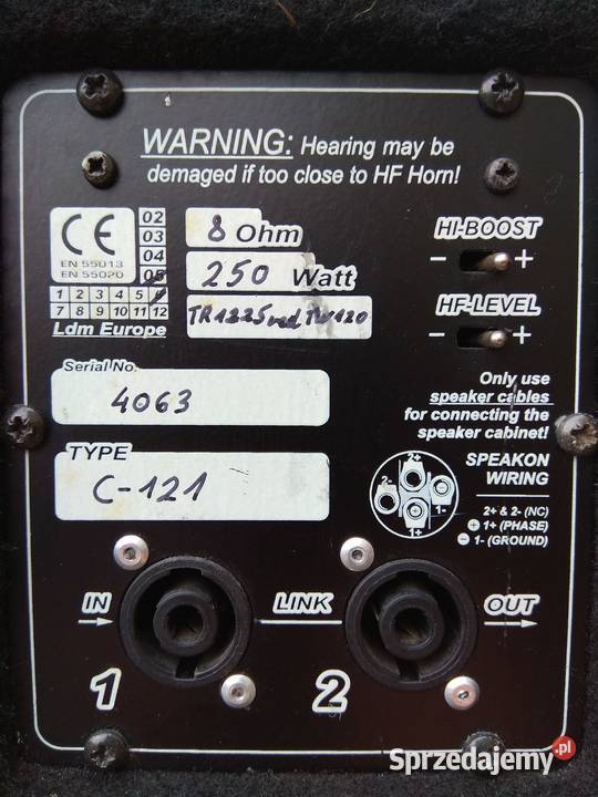 OKAZJA Ulepszony LDM C121 2x250 Watt Zestaw 2 Poznań