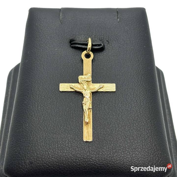 Nowa Złota Zawieszka Próby 585 082g Krzyż złoto Elbląg
