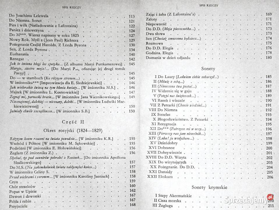 Wiersze Cz 1 Adam Mickiewicz lubelskie Chełm