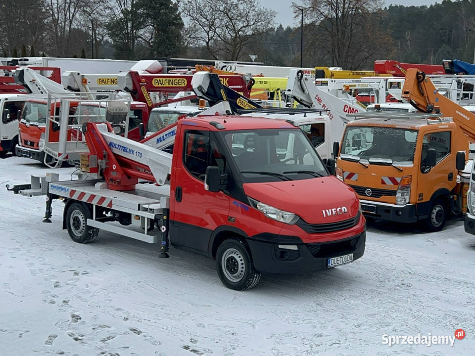 Iveco Daily 35S12 Koszowy Zwyżka MX170 17m UDT Widełki