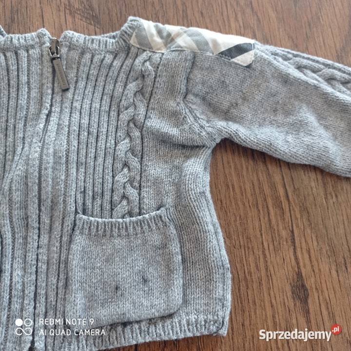 Sweterek Burberryszary unisex 54 Rozmiar 54 Lubartów