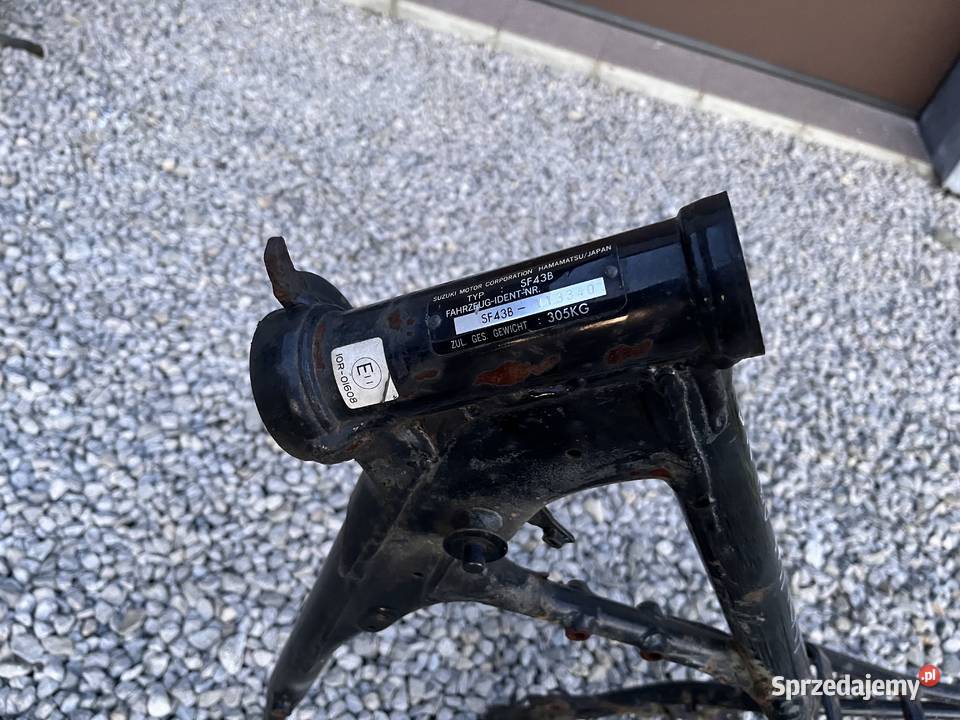 Rama z dokumentami Suzuki DR 125 Brzeszcze