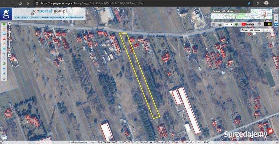 Działka budowlanorolna w Pionkach Działki metalowe mazowieckie Pionki sprzedam