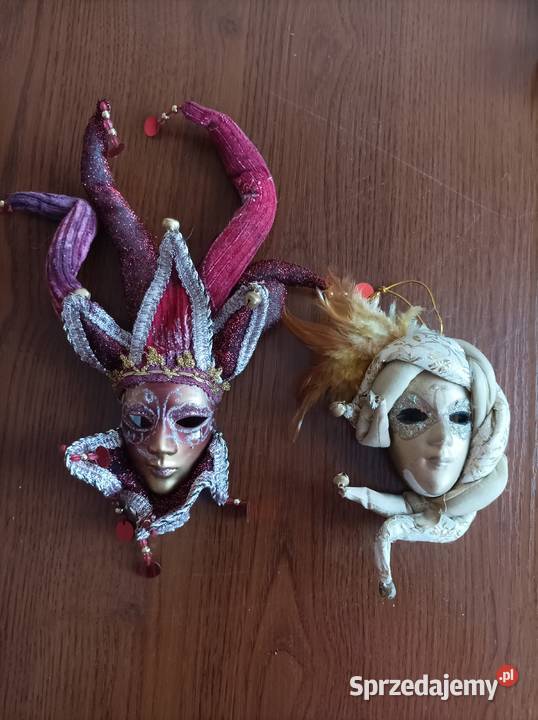 Maski weneckie ozdoby na ścianę wielokolorowy Dekoracje i ozdoby Tarnów