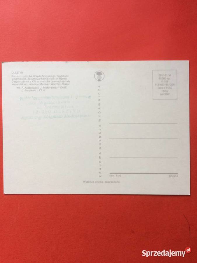 2701 Widokówka Olsztyn Szczecin