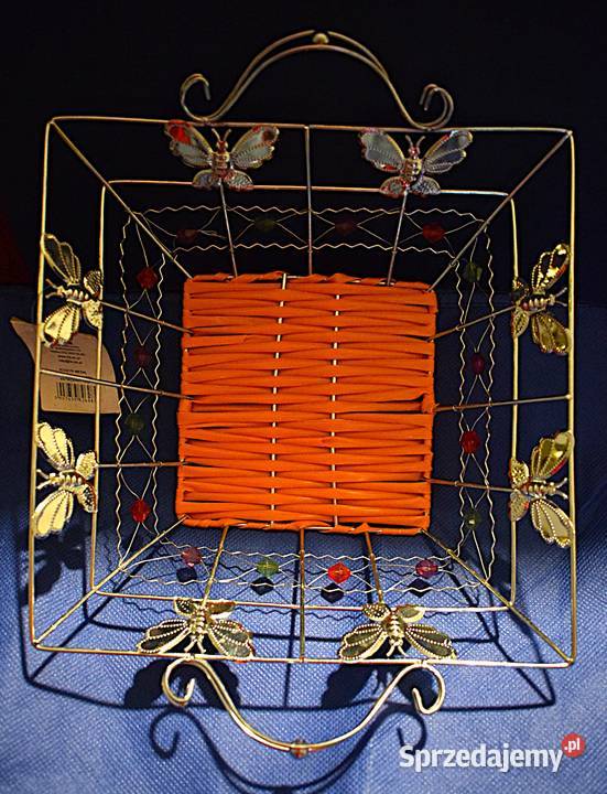 Dwa metalowe ozdobne koszyki plus torba Chełmno sprzedam