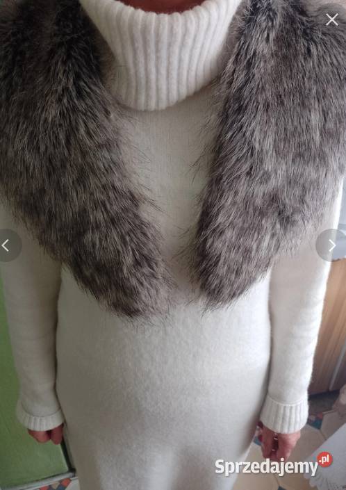 Ekskluzywny futrzany kołnierz z Londynu futrzana Kraków sprzedam