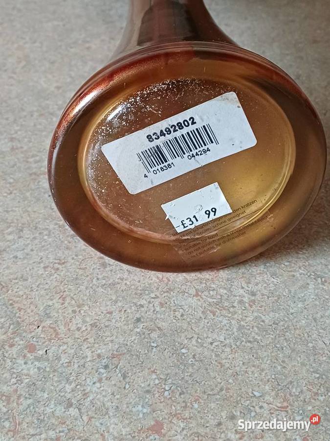 vintage wysoki wazon Porcelana i szkło Nowy Targ