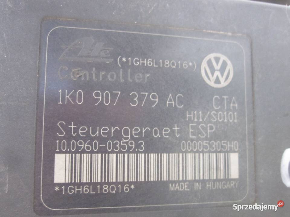 VW JETTA 07r pompa ABS 1K0907379AC Pompy hamulcowe Kielce