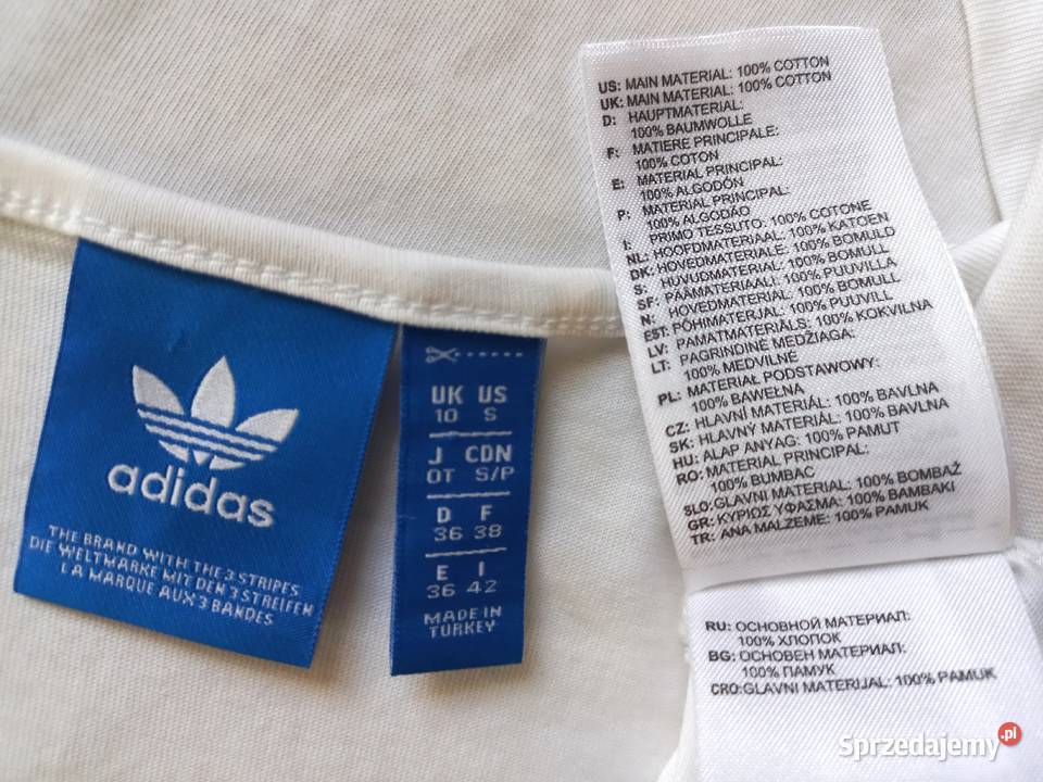 Koszulka Bez Rękawów biała Bokserka r 36 Adidas Białystok