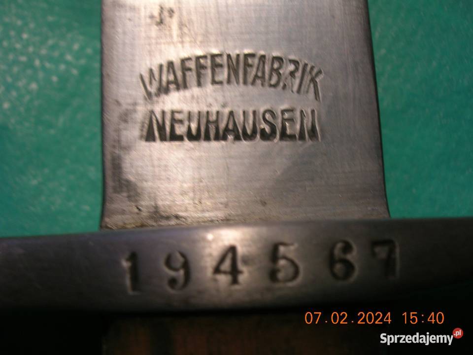 Bagnet szwajcarski wz 188911