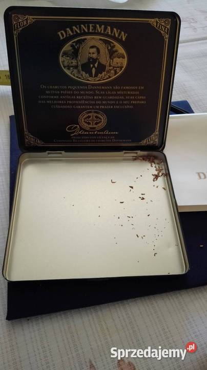 Metalowe pudełko na cygara