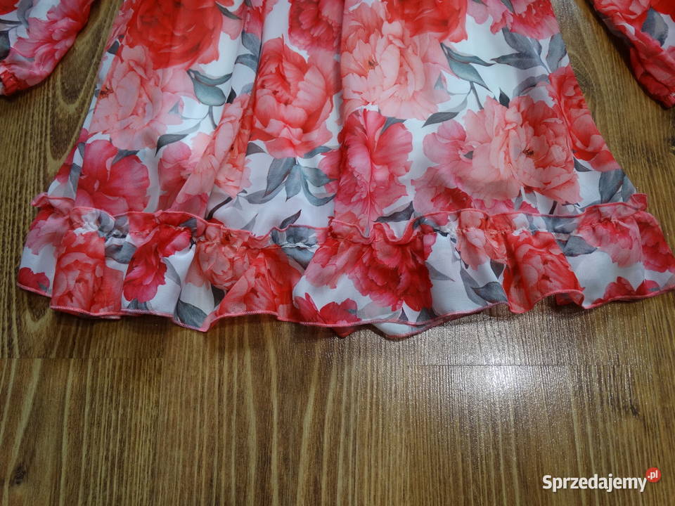 Sukienka dziewczęca kwiaty r152 dolnośląskie Legnica